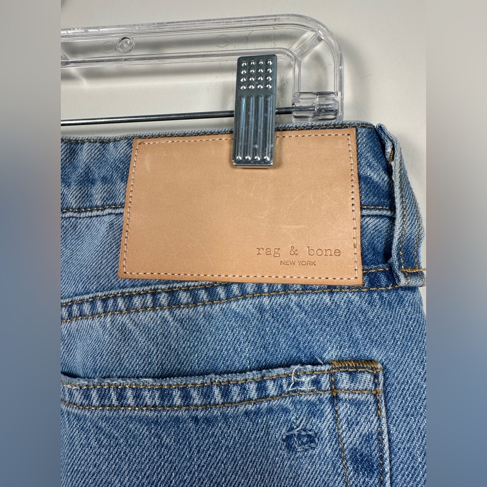 rag & bone Blue Straight Leg Jeans - Picture 6 of 8
